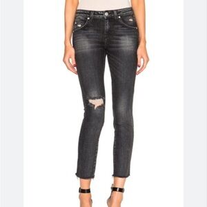 AMO Stix Vixen Destroy Distressed Gray Jeans‎ Revolve Size 28